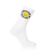 Дълги бели чорапи с щампа усмивка PAK-2 снимка