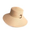 Лятна шапка с широка периферия Esther в светъл бежов цвят-1 снимка