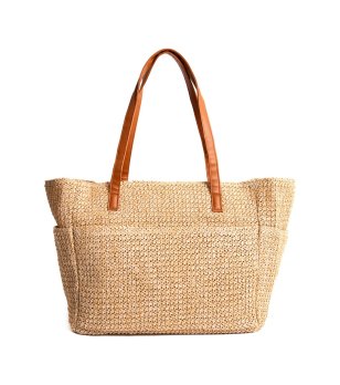 Бежова голяма чанта Salva снимка