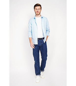 Светлосиня мъжка риза CIEL снимка