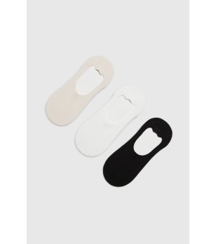 Бежови дамски чорапи тип терлик Moodo снимка