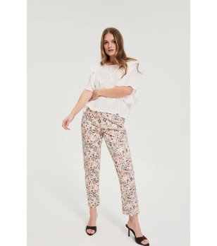 Дамски панталон с принт снимка