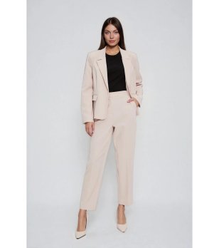 Дамски бежов панталон снимка