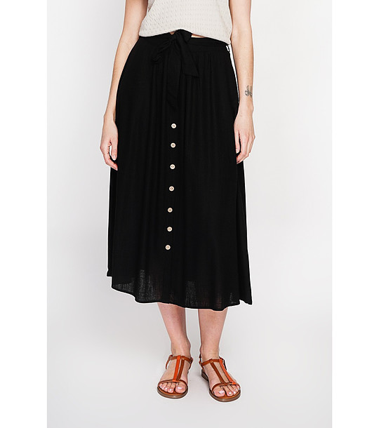 Черна дълга пола с копчета NOIR снимка