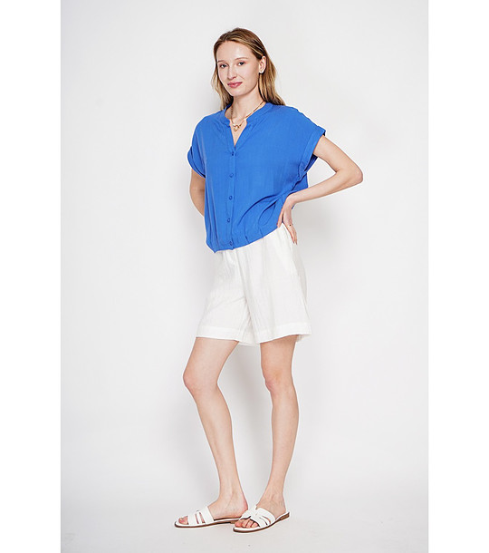 Синя риза с туниска яка AZUR снимка