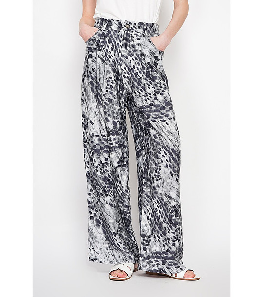 Дамски панталон с принт  снимка