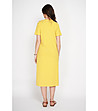 Жълта рокля на райета с къс ръкав CURRY-1 снимка