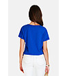 Кралскосиня дамска тениска с V-образно деколте ROYAL-2 снимка