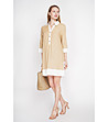 Бежова рокля-риза с копчета CAMEL-1 снимка