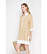 Бежова рокля-риза с копчета CAMEL-3 снимка