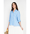 Светлосиня риза с дълъг ръкав AZUR-2 снимка