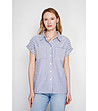 Дамска раирана риза с къс ръкав CIEL-1 снимка