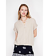 Бежова риза с туниска яка LIN-1 снимка