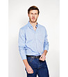 Мъжка риза в светлосин цвят BLEU JEANS-1 снимка