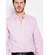 Мъжка розова риза с джоб ROSEE-3 снимка