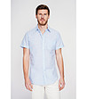 Мъжка раирана риза с къс ръкав CIEL-1 снимка