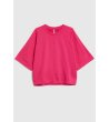 Дамски фуксия суитшърт с широк ръкав-4 снимка