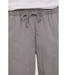 Дамски сив памучен панталон с връзки-2 снимка
