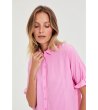 Дамска розова риза на райе-1 снимка