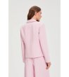Дамско розово сако с копчета-4 снимка