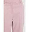 Дамски розов панталон на райета-1 снимка