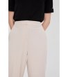 Дамски бежов панталон-3 снимка
