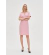 Розова рокля с къс ръкав L-SU-4632-2 снимка