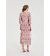 Розова макси рокля с флорален десен L-SU-4922-2 снимка