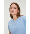 Синя дамска тениска с къс ръкав-2 снимка