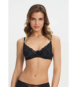 Черен дантелен сутиен MADAME NOIR снимка