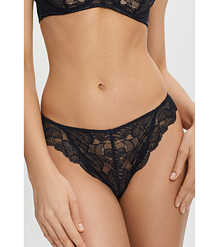 Тъмносини прашки от дантела TEMPTRESS снимка