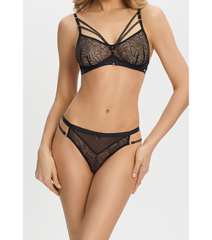 Черни прашки с дантела MISS MAGIC снимка