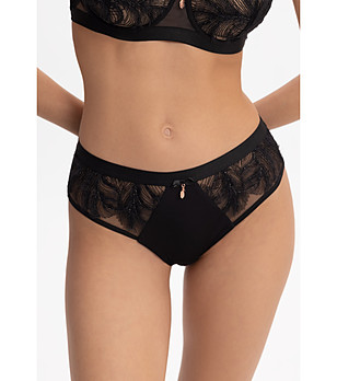 Черни бразилски бикини с бродерия TENDERLY YOURS снимка
