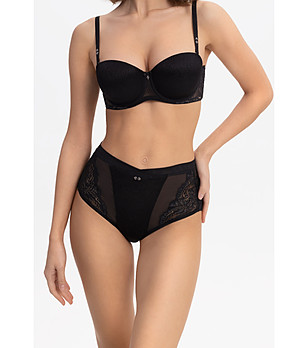 Черни бикини с висока талия ENIGMA снимка