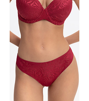 Червени прашки с дантела CRYSTALLINE снимка