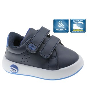 Детски тъмносини сникърси с велкро снимка