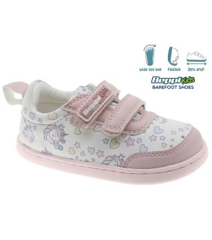 Бебешки розови обувки с еднорог снимка