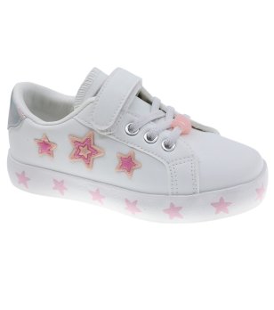 Детски бели сникърси със звездички снимка