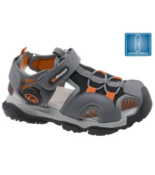 Детски сиви спортни сандали снимка