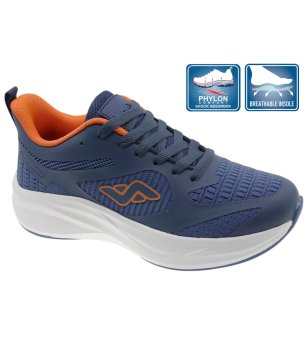 Детски сини маратонки с мрежеста горна част снимка