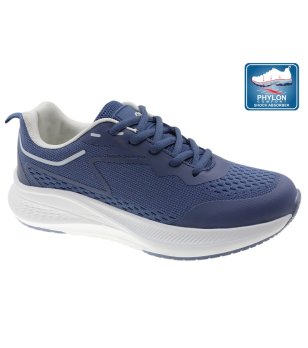 Тъмносини маратонки с мрежеста горна част снимка