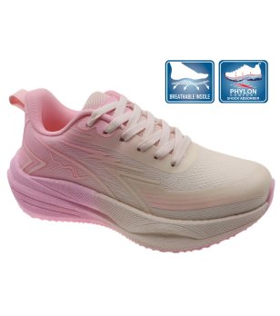 Розови дамски маратонки с дебела подметка снимка