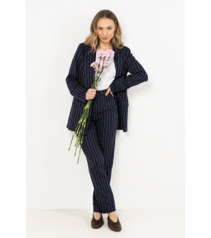 Тъмносин панталон на райе Jеrika снимка