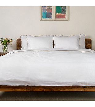 Двоен плик с калъфки от памучен сатен снимка