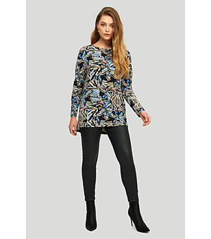 Многоцветна туника с принт снимка