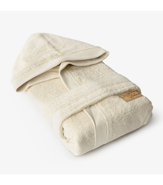 Халат за баня НАТУРАЛ S/M от памук снимка