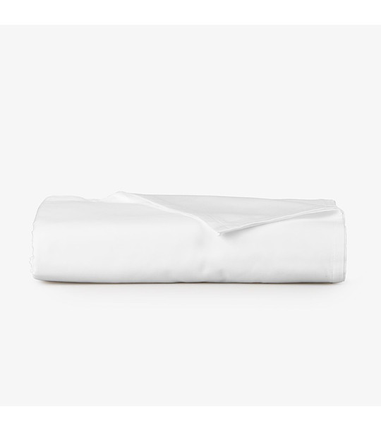 Долен бял чаршаф 150/260 см от памучен сатен снимка