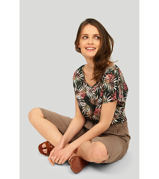 Капучино бермуди под коляното с ластичен колан снимка