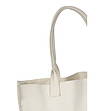 Бяла плажна памучна чанта ECO BAG-3 снимка