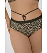 Долнище на бански в маслинено зелено с леопардов десен APHRODITE-4 снимка
